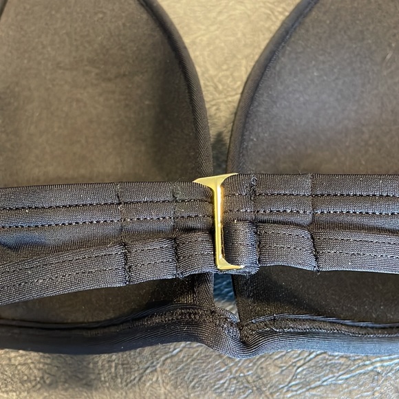 NWOT. VICTORIA SECRET Black Halter Push up Bathing Suit Top - Picture 7 of 8